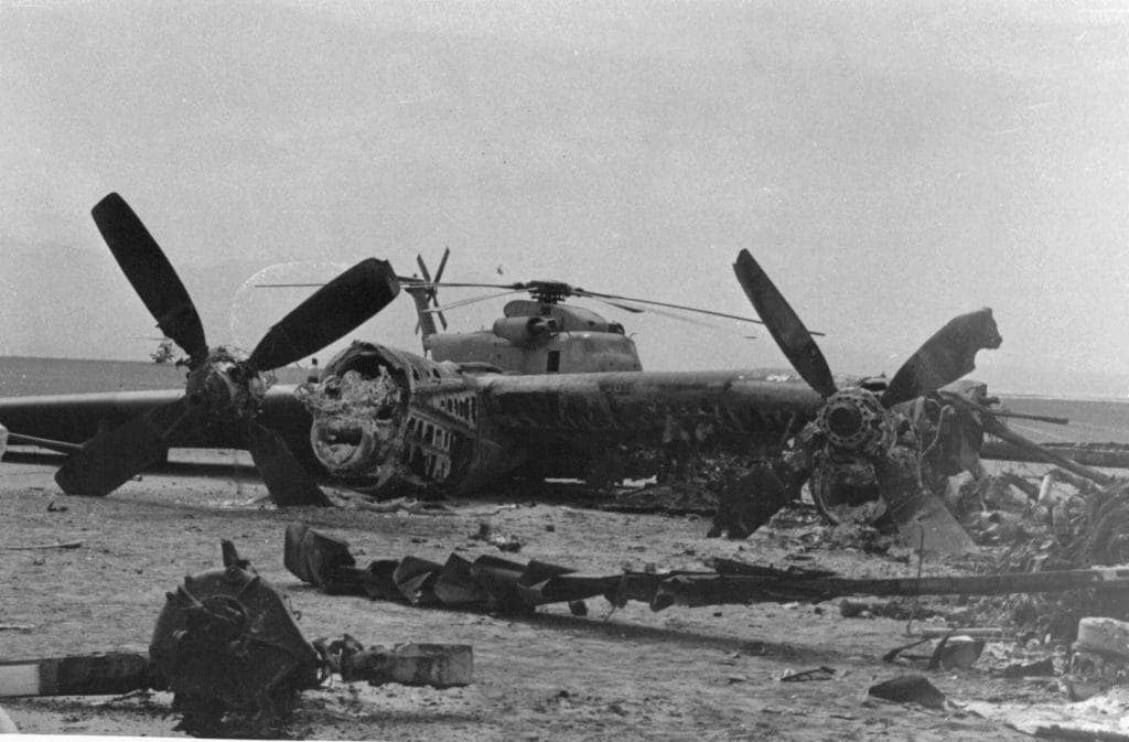 destruction from the operation eagle claw crash