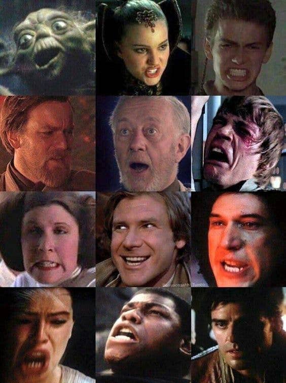 faces of star wars memes