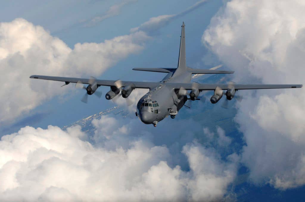 An AC-130U gunship from the 4th Special Operations Squadron, flies near Hurlburt Field, Fla., Aug. 20. The AC-130 gunship's primary missions are close air support, air interdiction and force protection. (U.S. Air Force photo by Senior Airman Julianne Showalter)