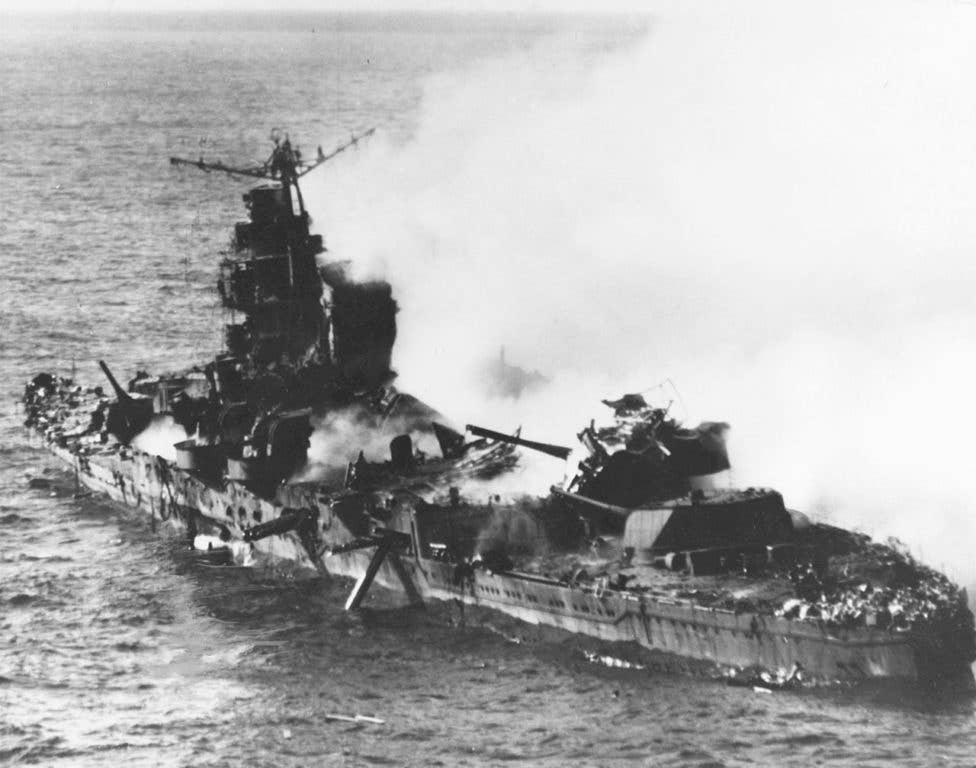 The cruiser Mikuma, prior to her sinking. (US Navy photo)