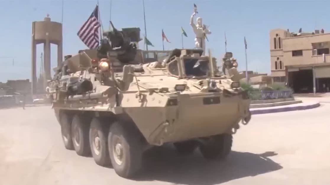These are the badass Strykers patrolling Syria