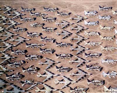 B-52s destroyed at Davis-Monthan Air Force Base. (USAF photo)
