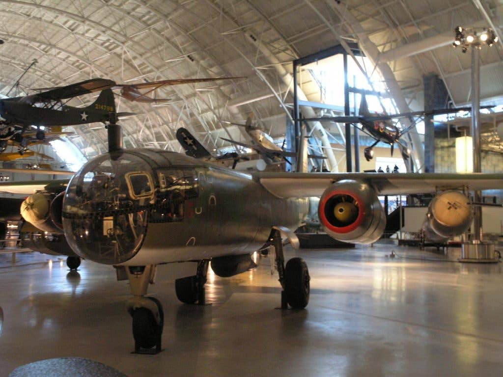 The Arado 234 was the world's first operational jet-powered bomber. The sole surviving aircraft of its type now resides at the Smithsonian Museum. (Photo: Michael Yew CC BY 2.0)