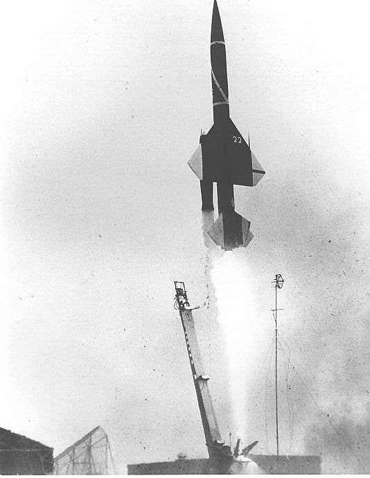 An IM-99 Bombarc launches on Aug. 21 1958, as part of the testing to prepare it for deployment. (USAF photo)