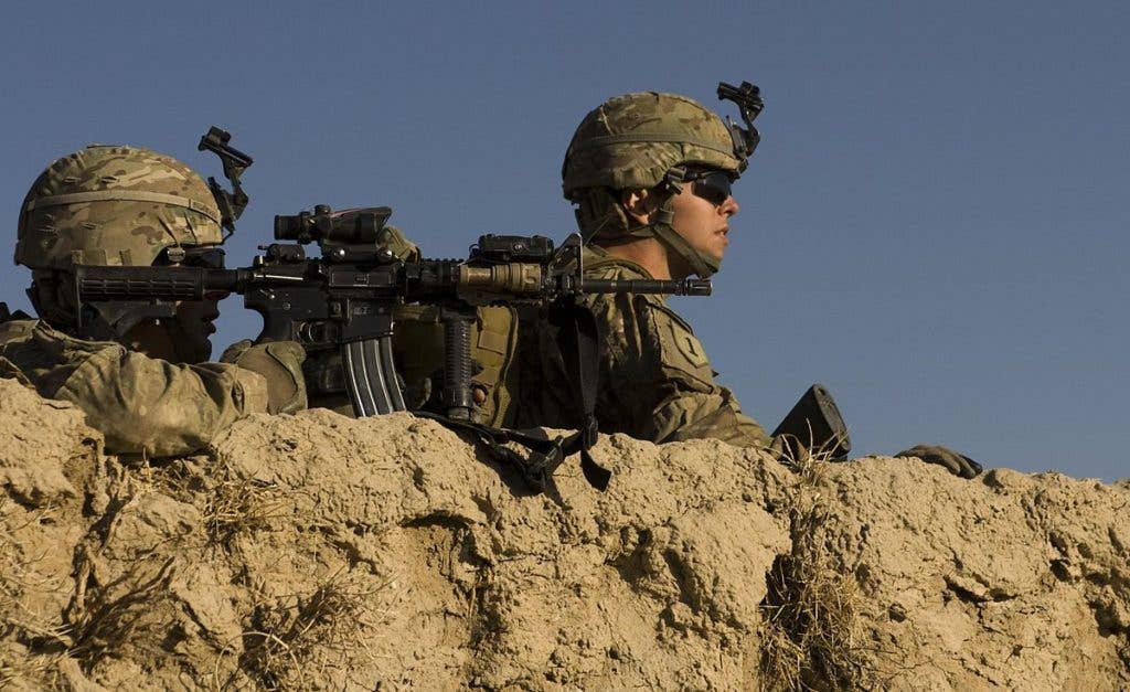Army 1st Infantry Division soldiers watch for enemy activity in Afghanistan. (Photo: U.S. Army Staff Sgt. Andrew Guffey)