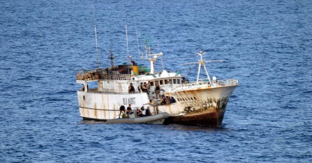 A Pentagon report reveals that China has a covert fleet of fishing trawlers intended to wreak havoc in the maritime 'grey areas' of the South Pacific. (US Navy photo)