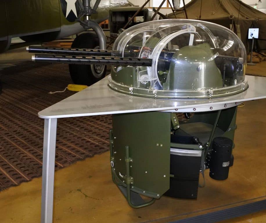 Turret assembly of B-24D Liberator bomber. (Photo from Wikimedia Commons)