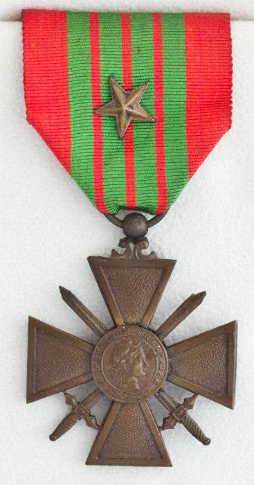 The French 'Croix de Guerre'. Photo from Wikimedia Commons