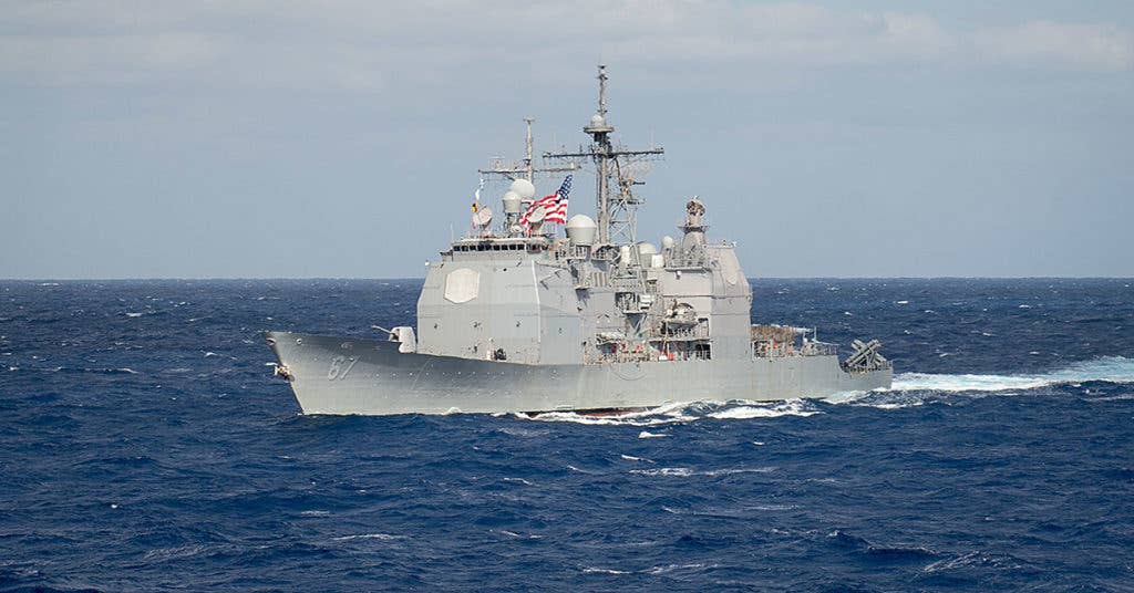 USS Shiloh operating in the Philippine Sea (US Navy)