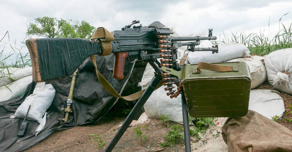 The internal workings of the PKM aren't dissimilar to those of the AK, and because of this, the PKM is remarkably reliable and resilient to negligent treatment. (Photo via Wikimedia Commons)