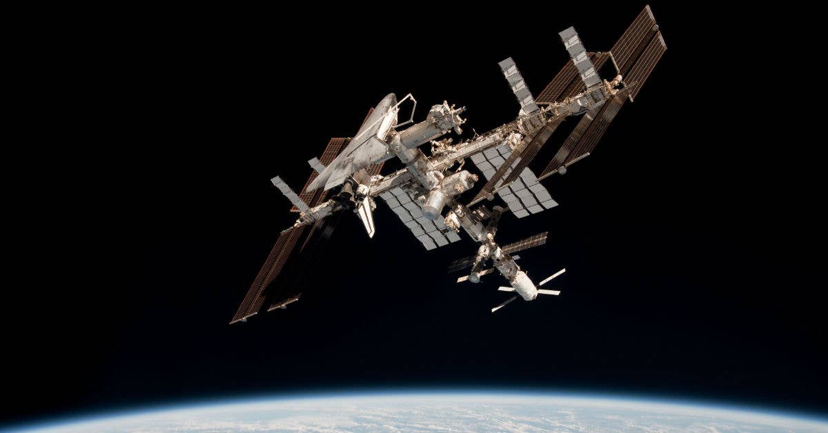 The International Space Station. Photo from Wikimedia Commons.