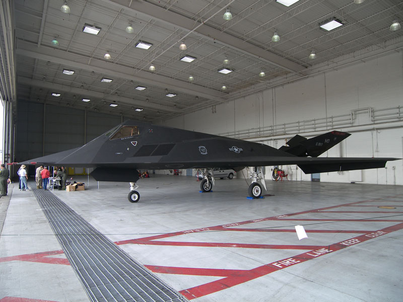 F-117 first stealth attack jet on display