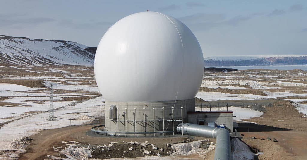 A remote block change antenna designated as POGO-Charlie, operated by Detachment 1, 23rd Space Operations Squadron at Thule Air Base, Greenland July 26, 2016. Detachment 1 provides vital support to Schriever and the Air Force Satellite Control Network, providing telemetry, tracking and command technologies. (Courtesy Photo)