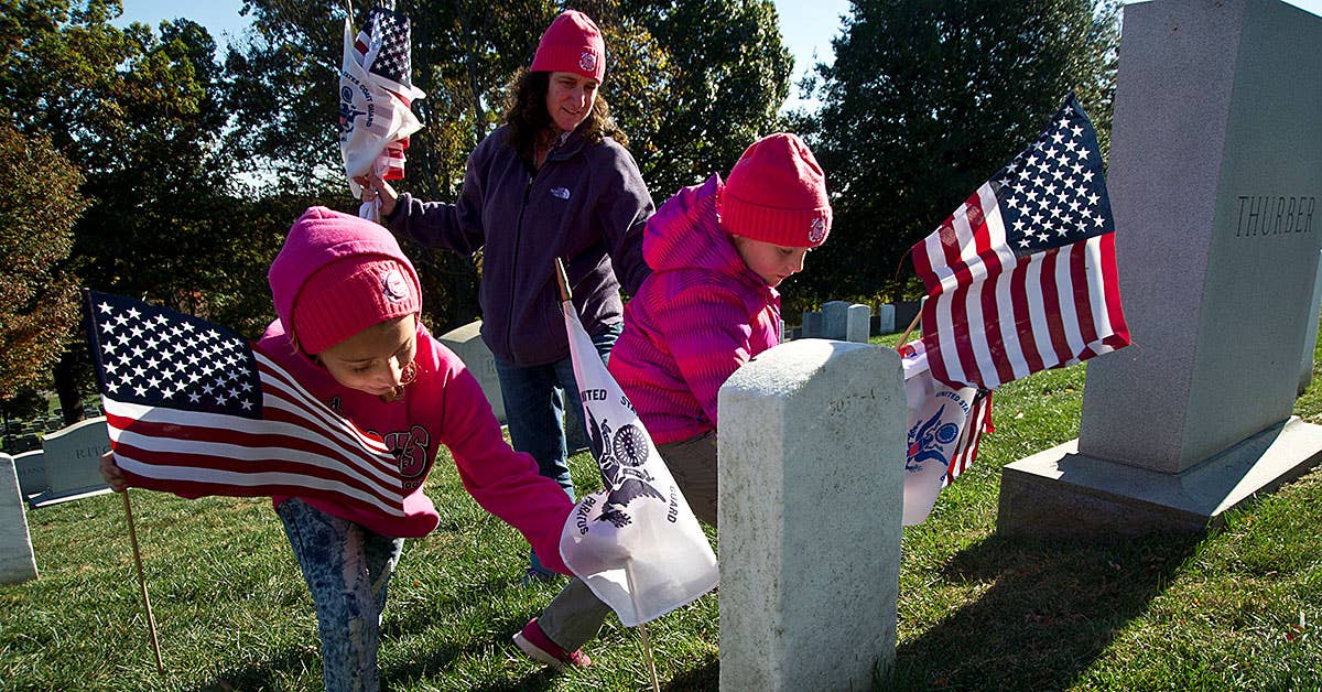 It turns out that bringing a flag to Arlington Cemetery can get you a year in jail