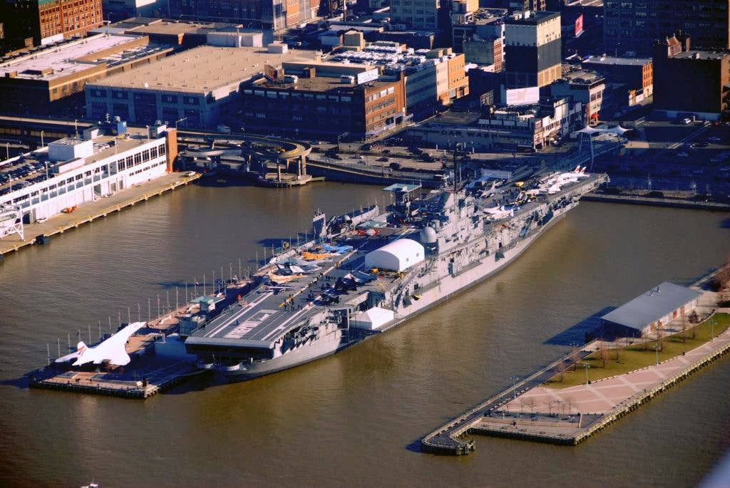 The USS Intrepid in New York City.