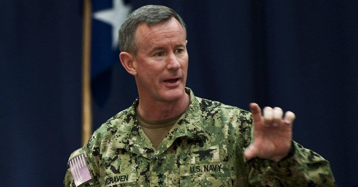 US Navy Admiral William McRaven. USAF photo by Airman 1st Class Christopher Williams