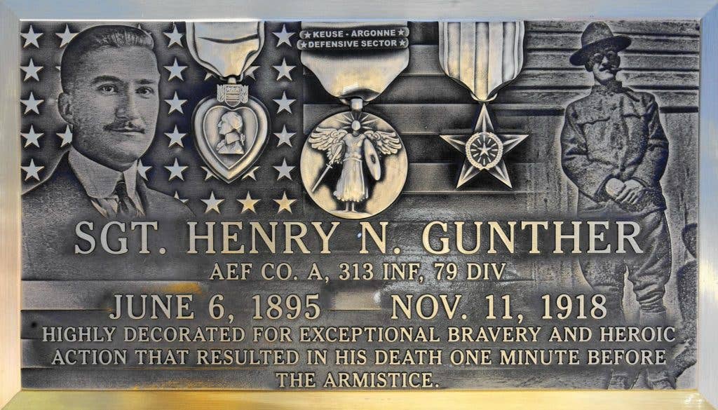 A memorial to Gunther built on Nov. 11, 2010 at his gravesite in Baltimore.