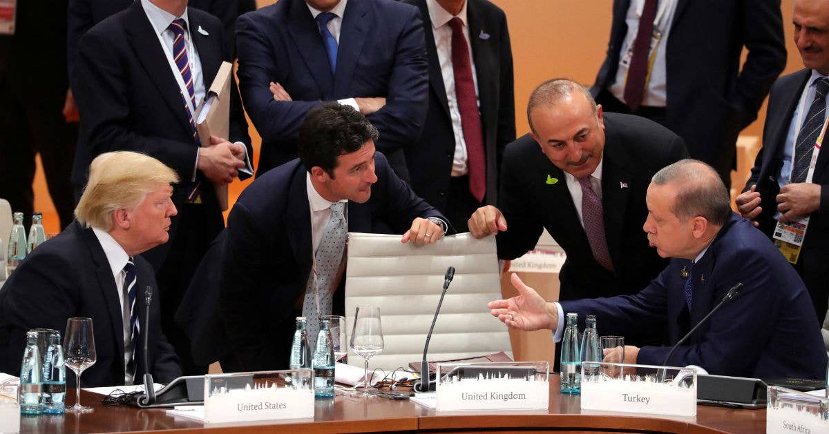 President Trump (left) and President Erdogan of Turkey (right). (Photo from Moscow Kremlin.)