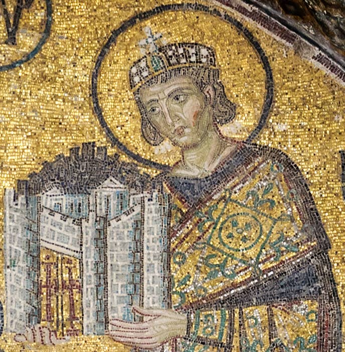 Mosaic of a Praetorian guard leader