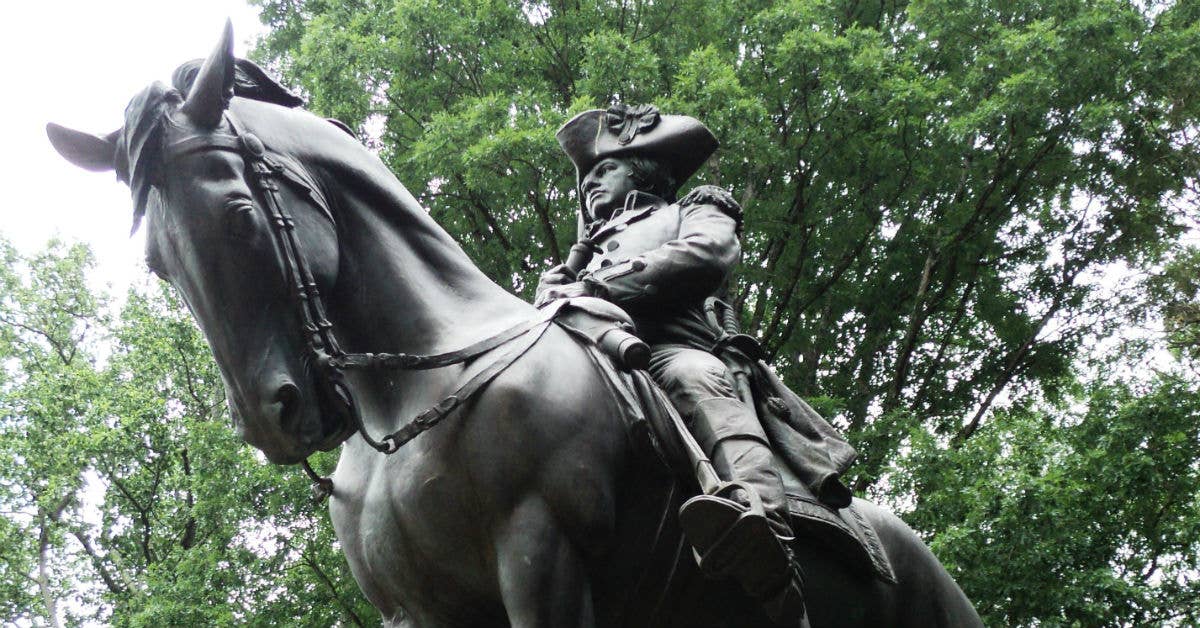 Monument to General Nathanael Greene of the Continental Army. Wikimedia Commons photo from MarmadukePercy.