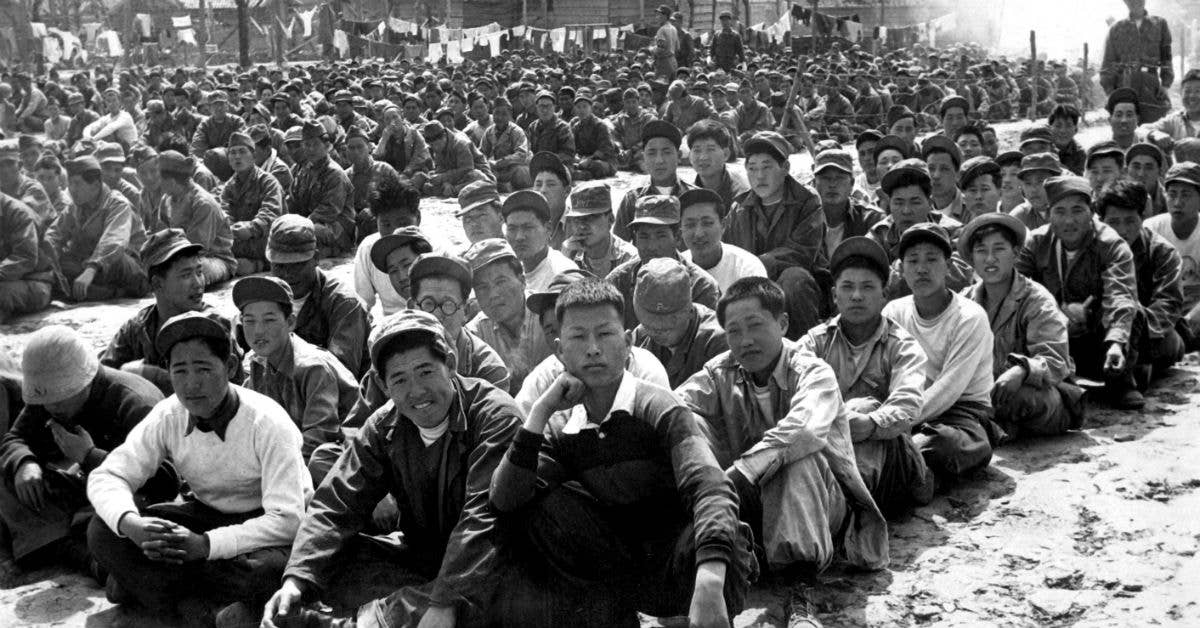 United Nations' prisoner-of-war camp at Pusan. Photo from Public Domain.