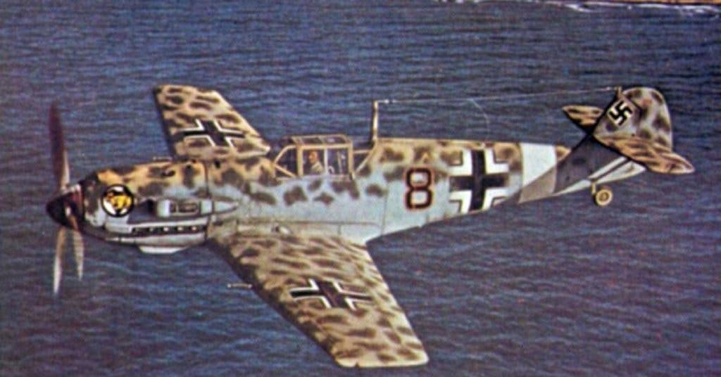 Bf 109E off North Africa. (Wikimedia Commons)