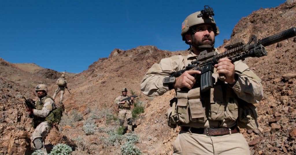 Navy SEALs in desert camouflage, looking very un-Star Warsesque. (Photo from U.S. Navy.)