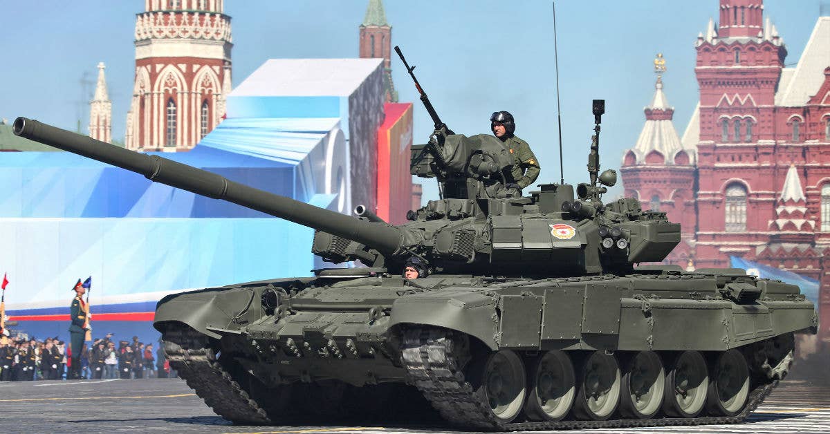 T-90A main battle tank. (Wikimedia Commons photo by Vitaly V. Kuzmin.)