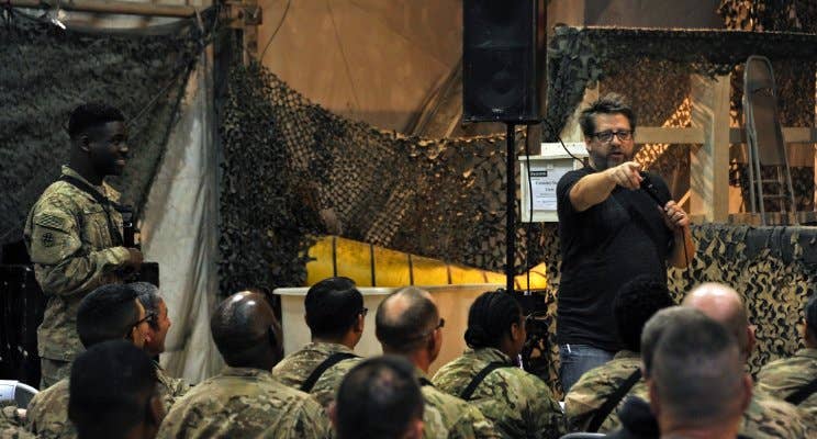 This is what &#8216;Battle Comics&#8217; think about when performing for troops in war zones