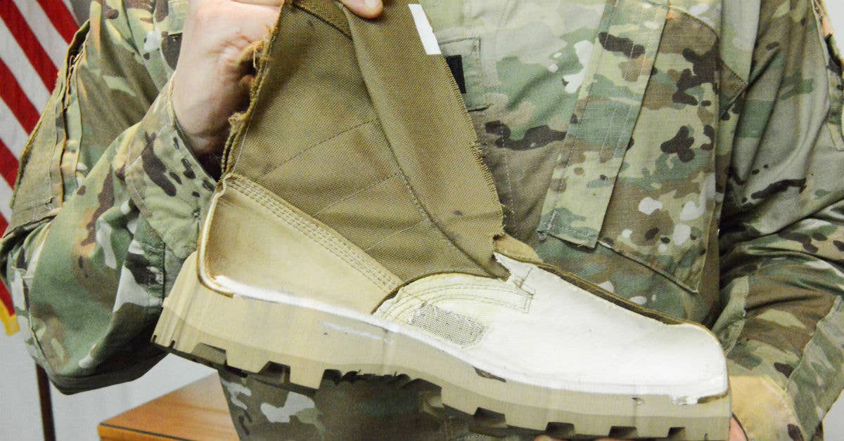 The Army Jungle Combat Boot. Army photo by C. Todd Lopez.