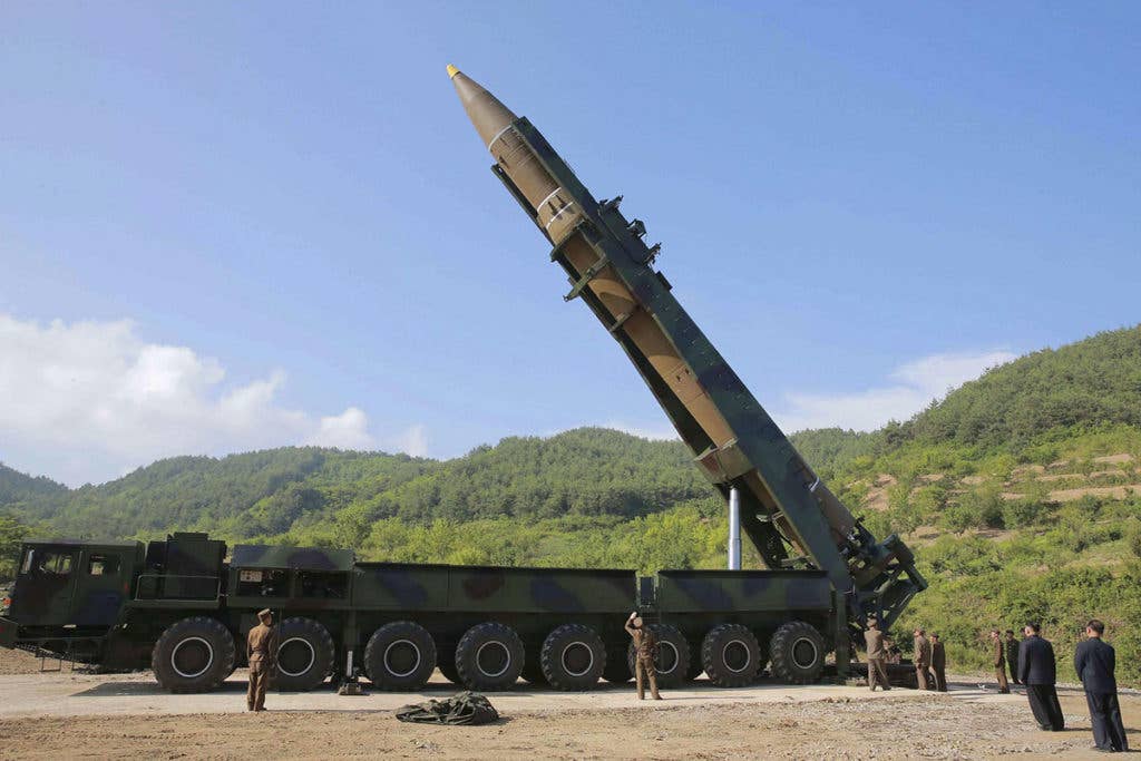 North Korea prepares for a test launch of a mobile nuclear ballistic missile. (Photo from KCNA)