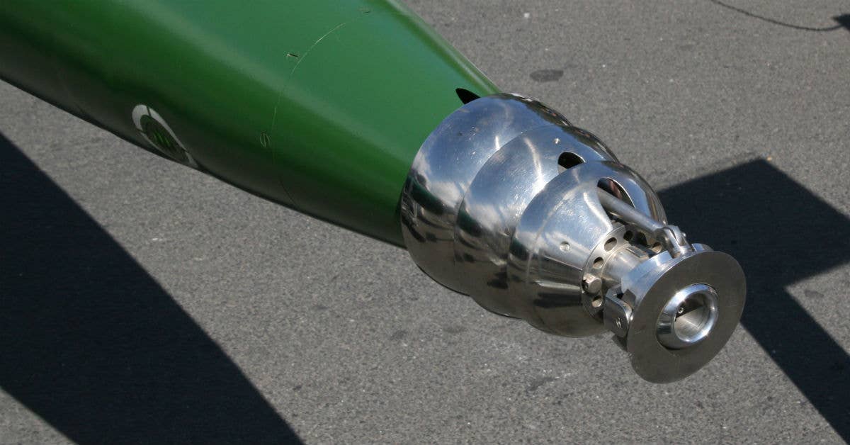 The supercavitating head of the Shkval torpedo. Image from Wikimedia Commons.