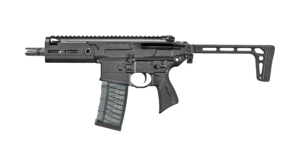 The MCX Rattler features a 5.5-inch PDW barrel and can fire from a collapsed configuration. (Photo from Sig Sauer)