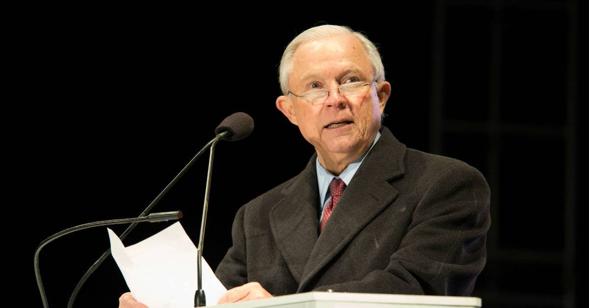 Attorney General Jeff Sessions. Image from the Office of Public Affairs.