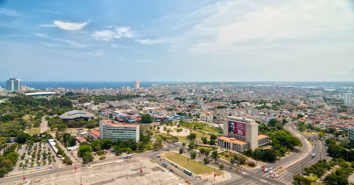 Havana aerial view from Jose Marti monument, 2008. Photo by Anton Zelenov.