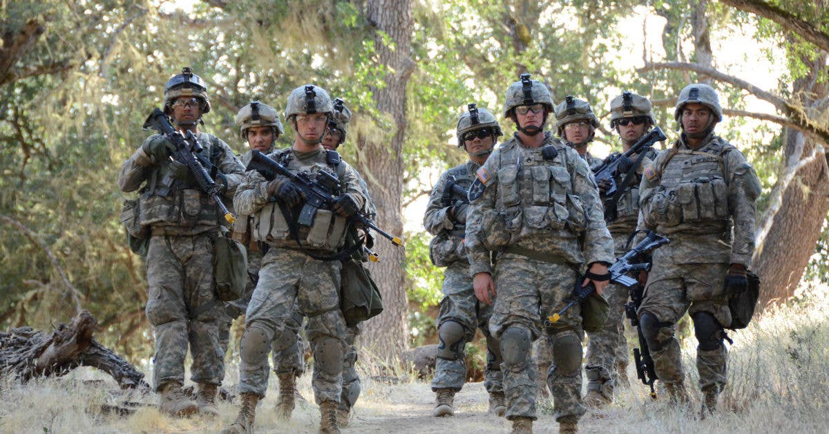 California Army National Guard troops in training. Photo from California National Guard Flickr.
