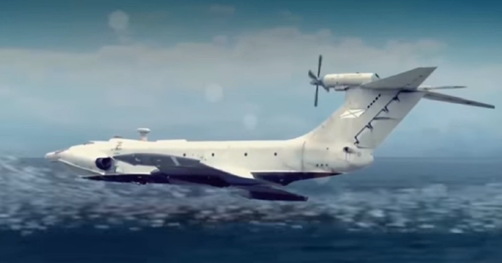 A Ekranoplan, or ground-effect vehicle. The Soviet Union pushed development of these Caspian Sea Monsters during the Cold War. (Youtube Screenshot)