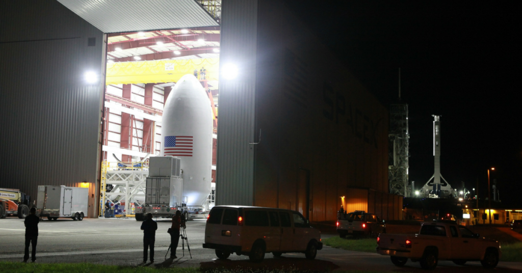 The X-37B Orbital Test Vehicle (OTV-5) is being staged in preparation for its upcoming launch on September 7, 2017.