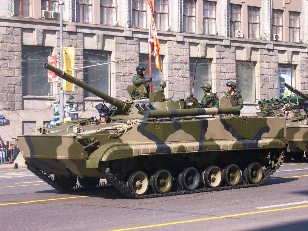 A BMP-3 in Moscow, prior to a 2008 parade. (Wikimedia Commons)