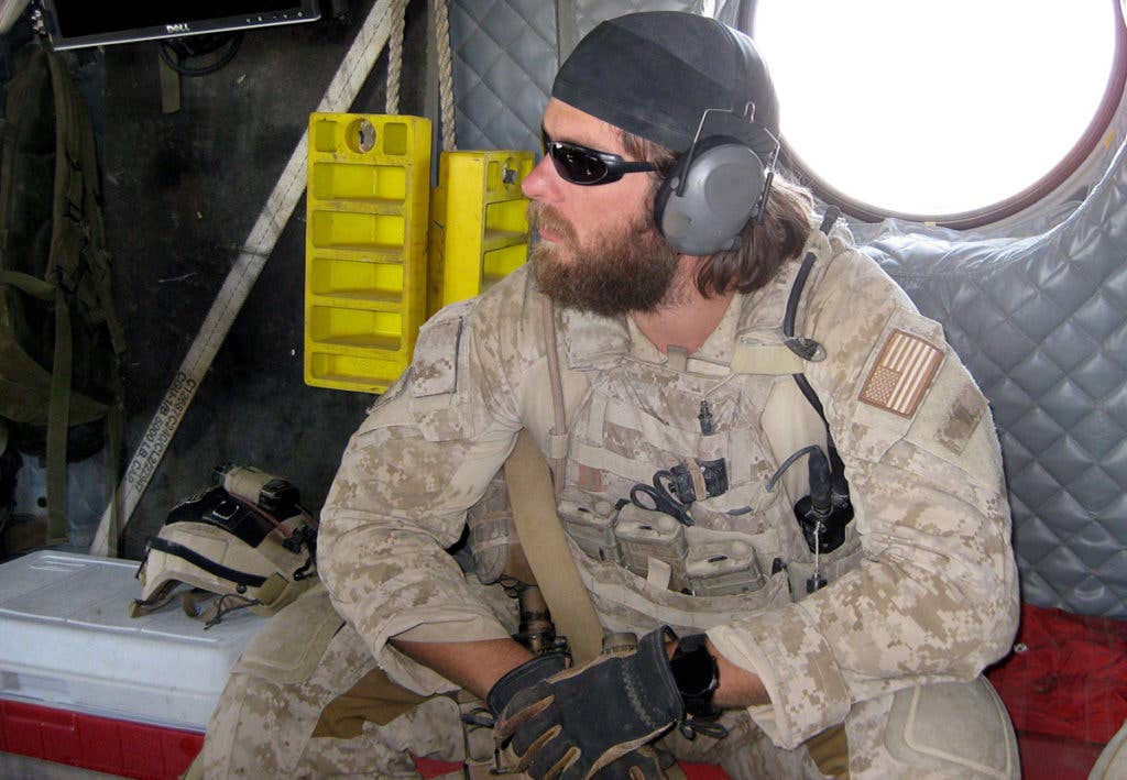 Medal of Honor Senior Chief Special Warfare Operator (SEAL) Edward C. Byers Jr. wearing AOR1 combat duds during a deployment to Afghanistan. (U.S. Navy Photo)