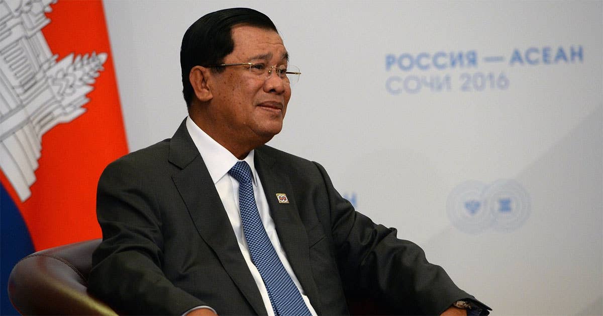 Cambodian Prime Minister Hun Sen. Photo from Moscow Kremlin.