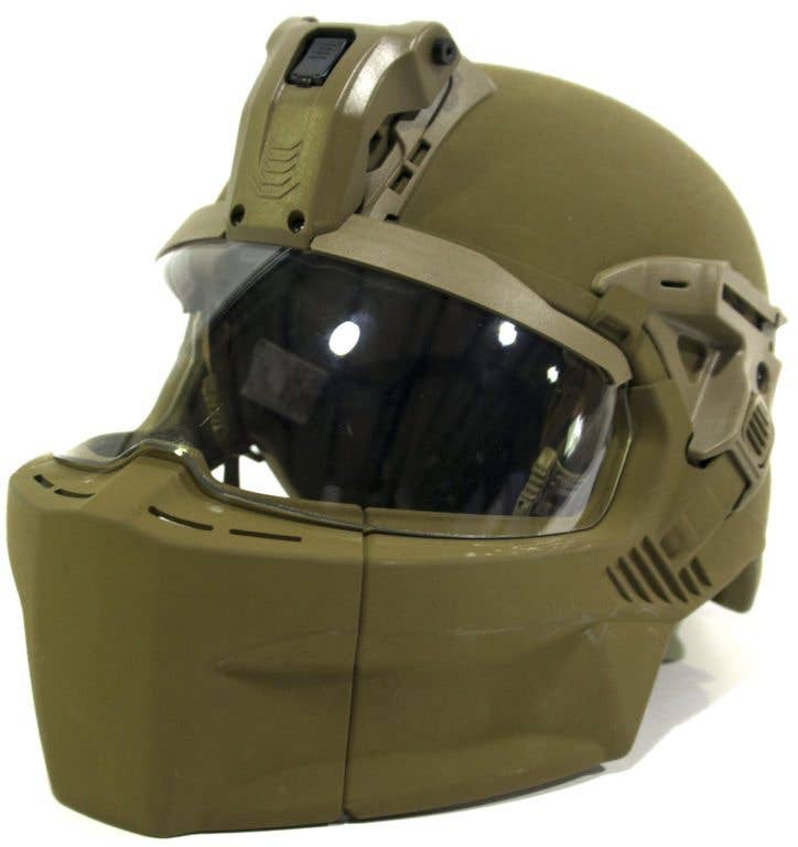 The Integrated Head Protection System is made up of several components that can be tailored for a variety of missions. (US Army photo)