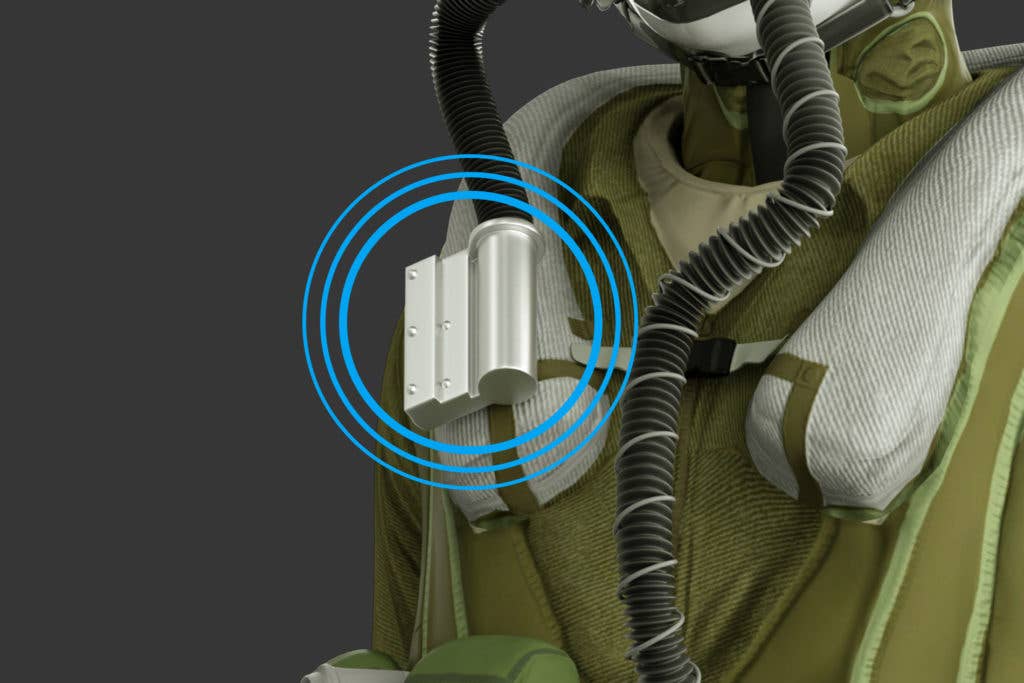 The Exhalation Breathing Sensor. (Photo from Cobham Mission Services)