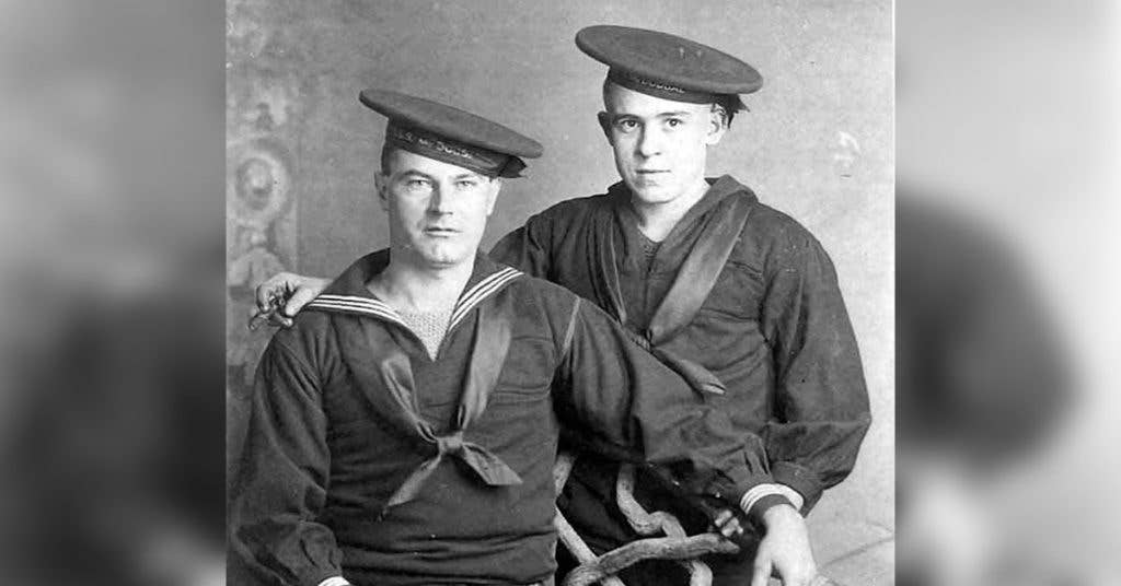 sailors with Dixie Cup
