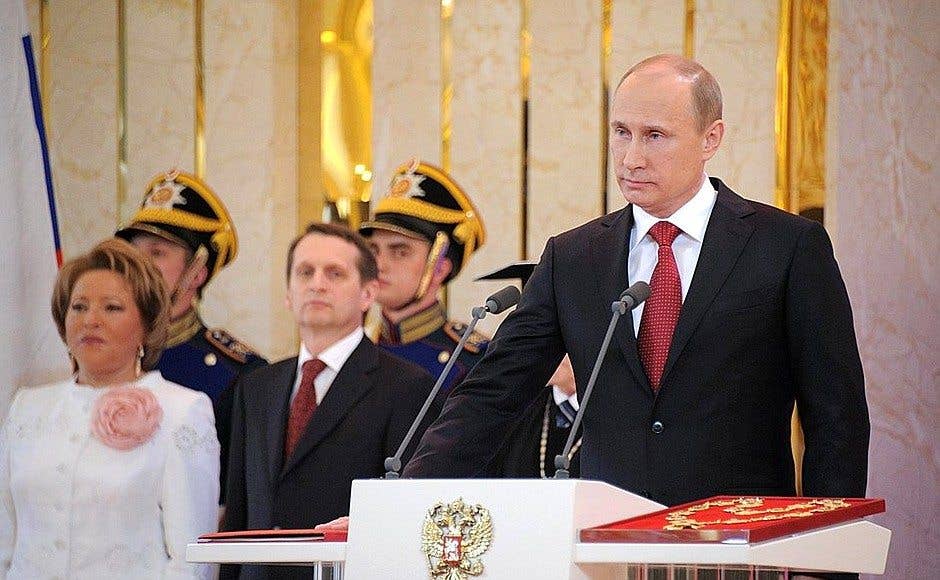 Putin's inauguration. (Kremlin image)