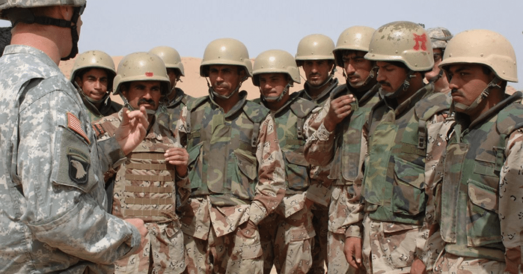 iraqi troops on deployment