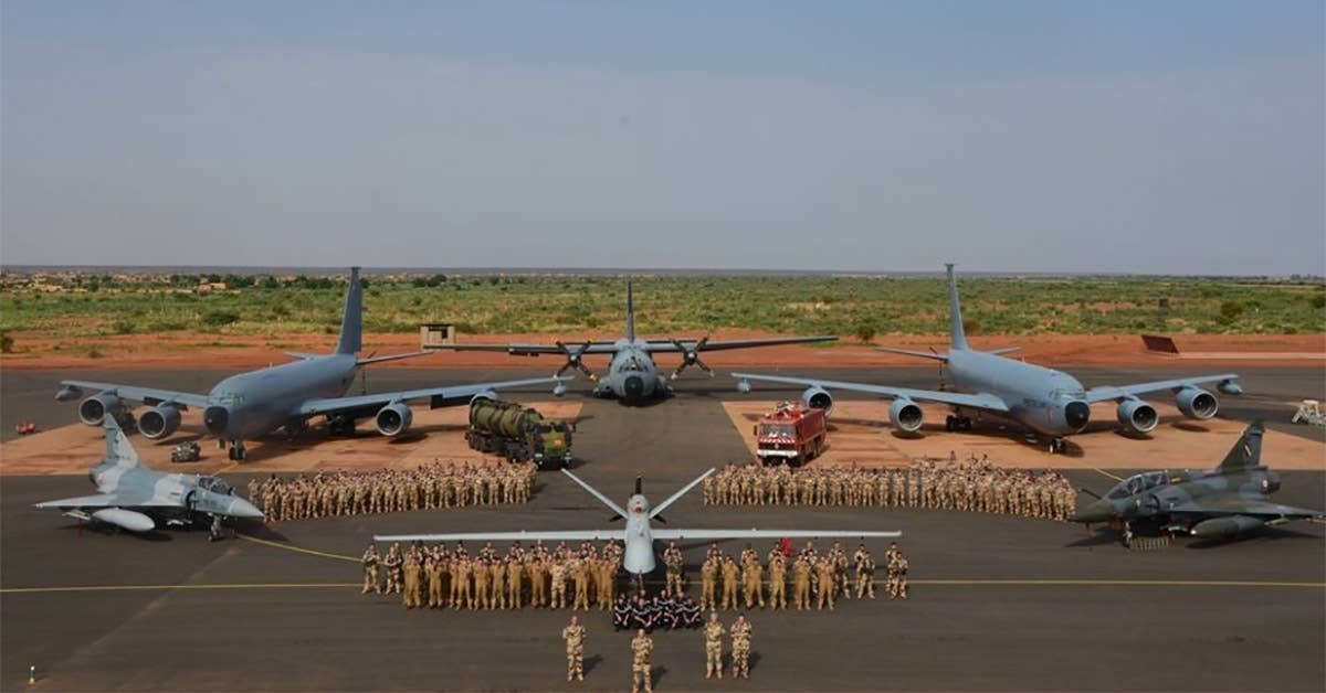 French Air Force at Niamey Air Base in Niger. Photo from Twitter user @Tom_Antonov.