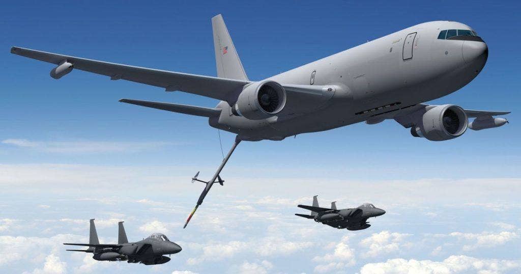 The KC-46A Pegasus. (Concept image from Boeing)