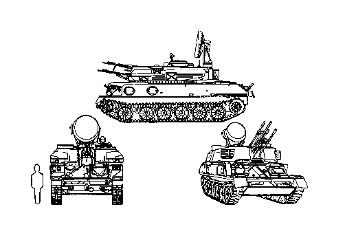 Recognition graphic of a ZSU-23-4. (U.S. Army)