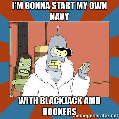 Bender is real and he's in the Navy.